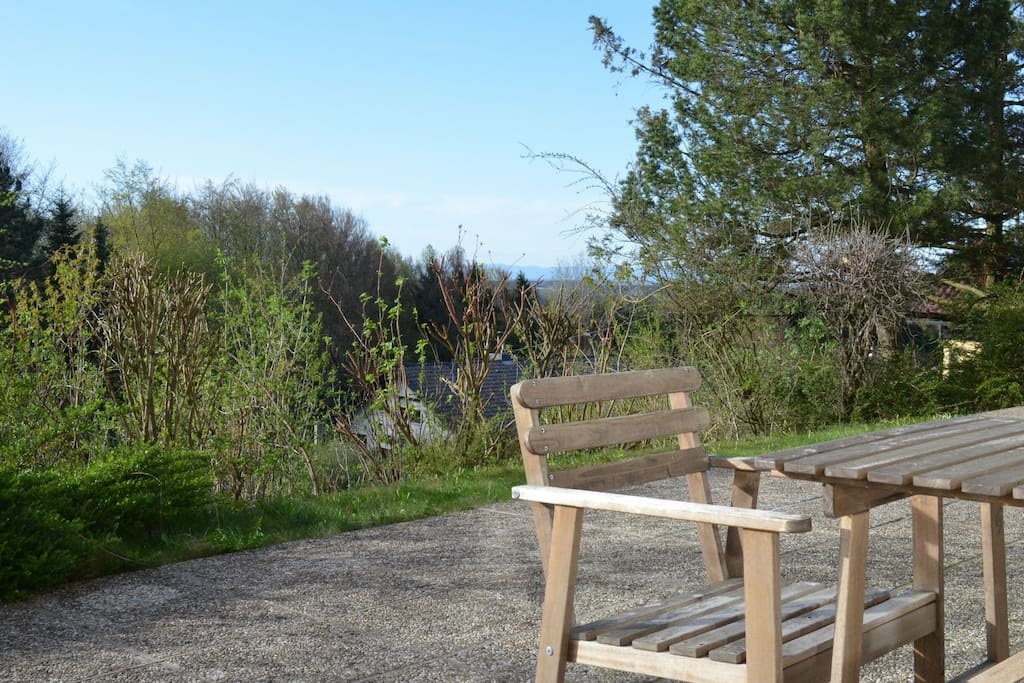 Große Terrasse mit Blick ins Mühlviertel